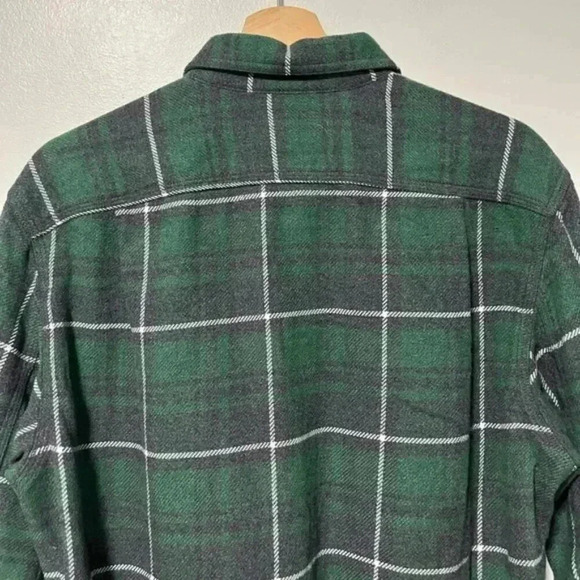 J.Crew Wallace & Barnes Men’s Green Plaid Flannel Shirt, 100% Cotton, Sz Medium - Picture 14 of 14